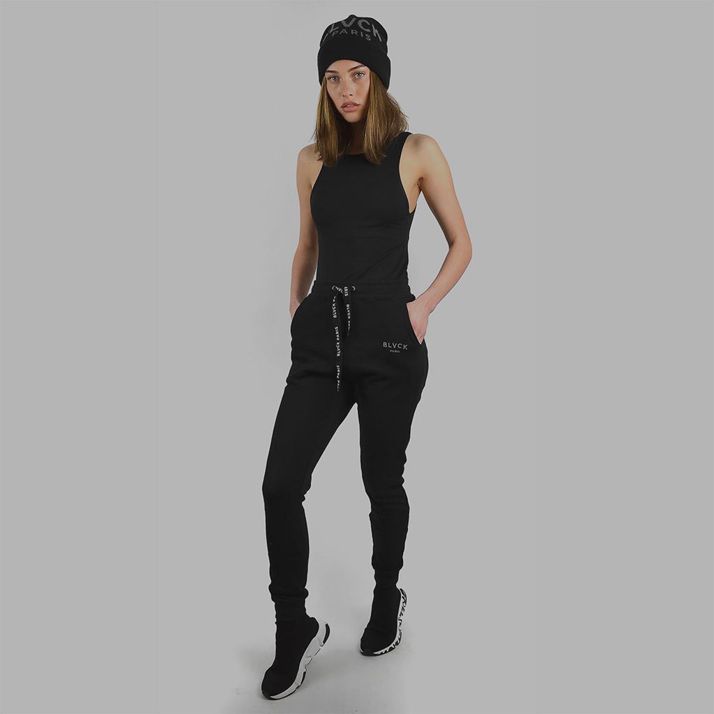 Black Blvck Minimalist Sweatpants Singapore | 649182-ZBD