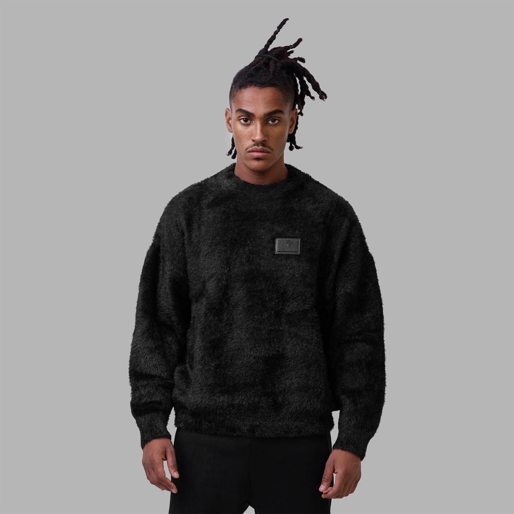 Black Blvck Mohair Branded Sweater Singapore | 163875-WJS