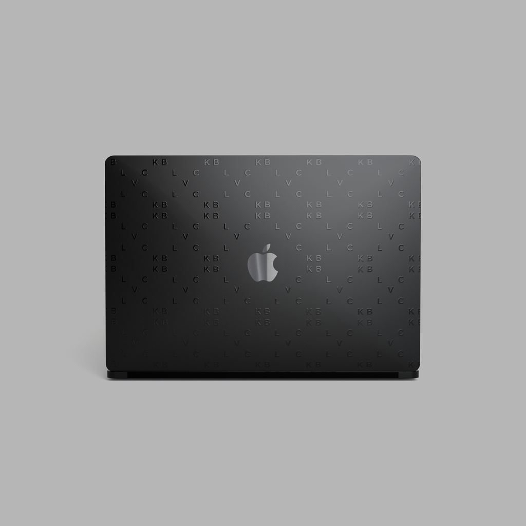 Black Blvck Monogram MacBook Skin Singapore | 098764-XZS