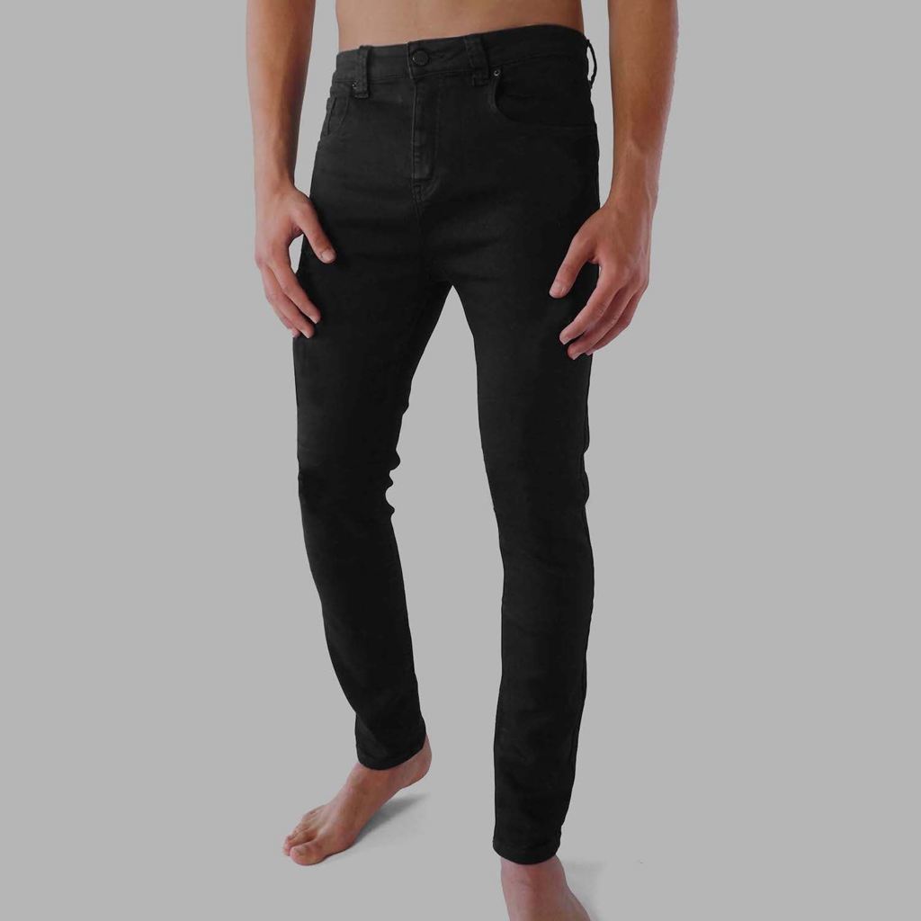 Black Blvck Monogram Pockets Jeans Singapore | 734582-QBD