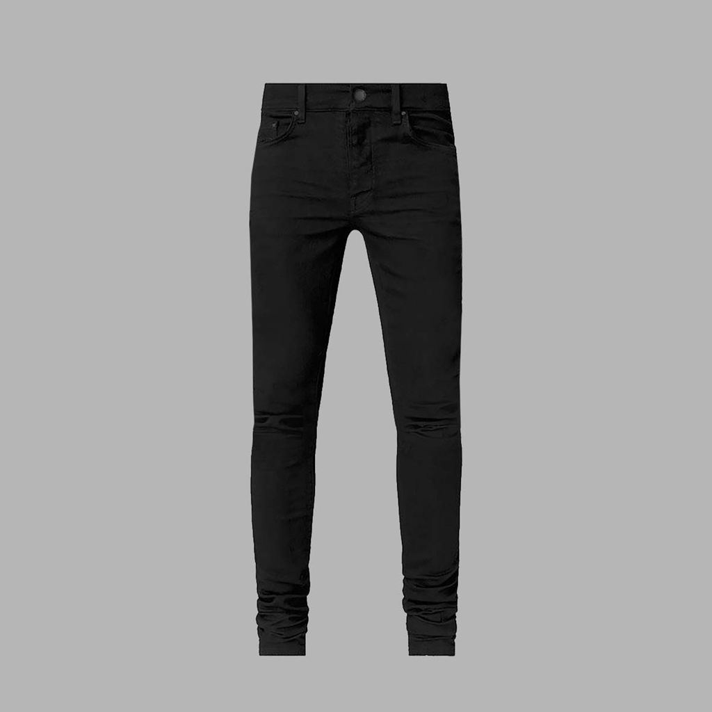 Black Blvck Monogram Pockets Jeans Singapore | 734582-QBD