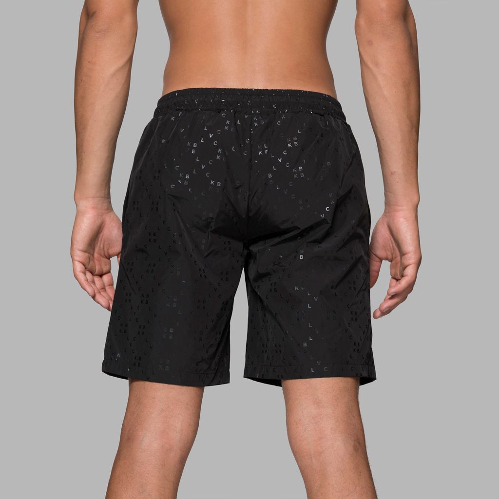 Black Blvck Monogram Shorts Singapore | 179325-VYE