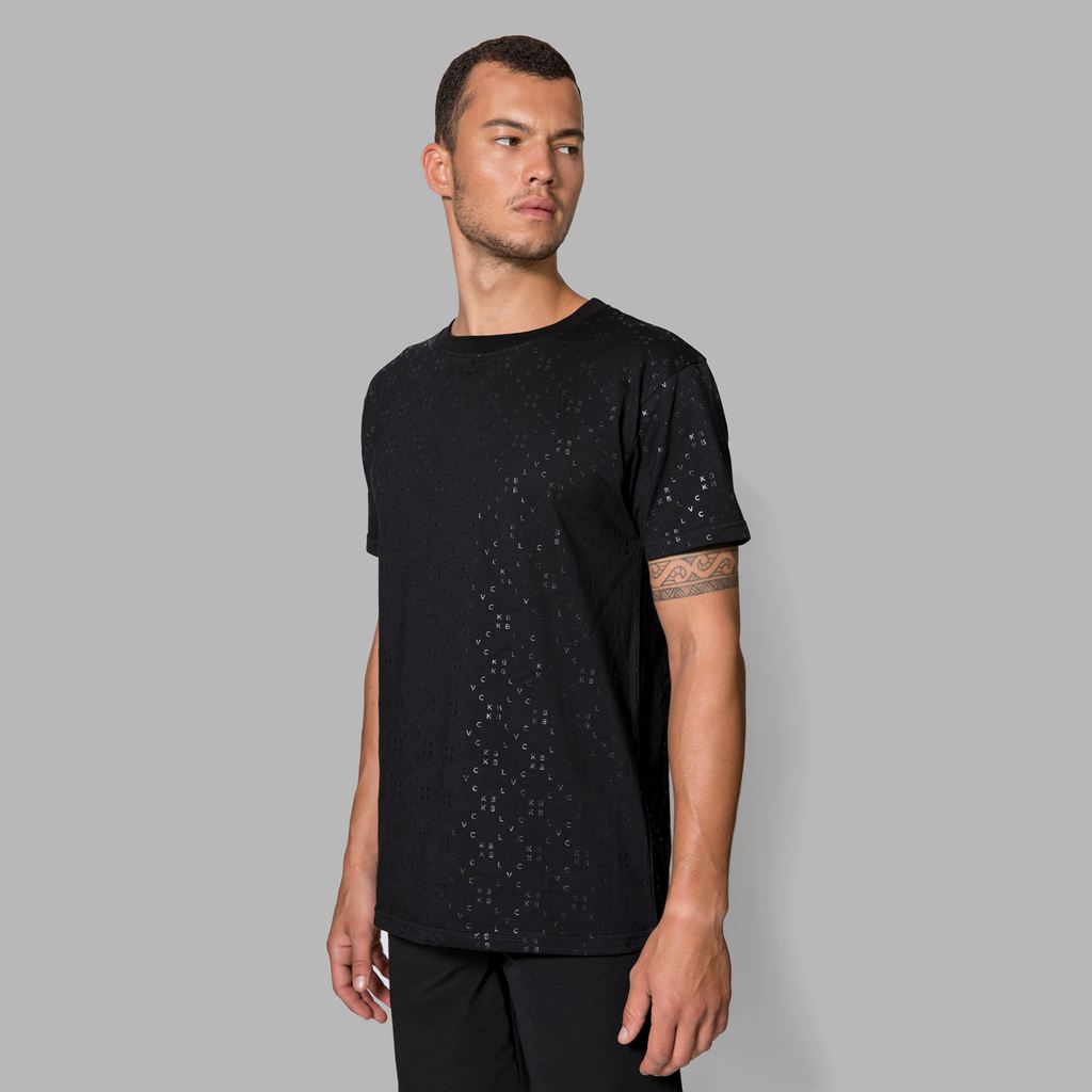 Black Blvck Monogram Tee Singapore | 706531-ADN