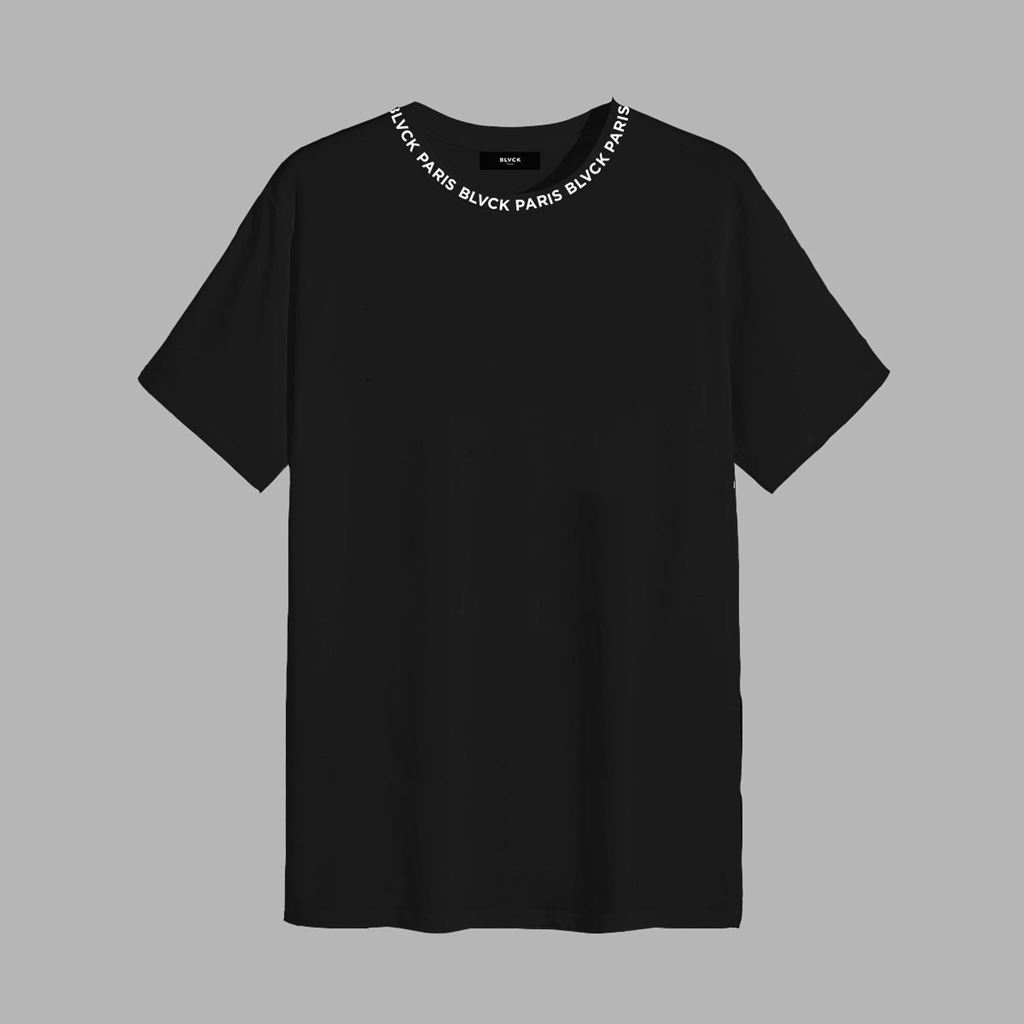 Black Blvck Neck Tee Singapore | 392750-DRG