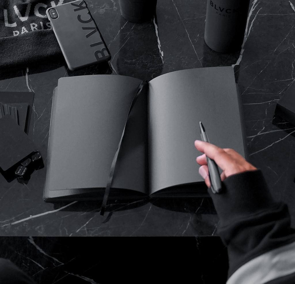 Black Blvck Notebook with Pen Singapore | 801276-XTR