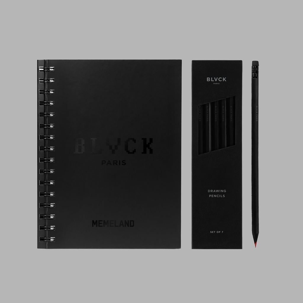 Black Blvck Notebook with Pen Singapore | 801276-XTR