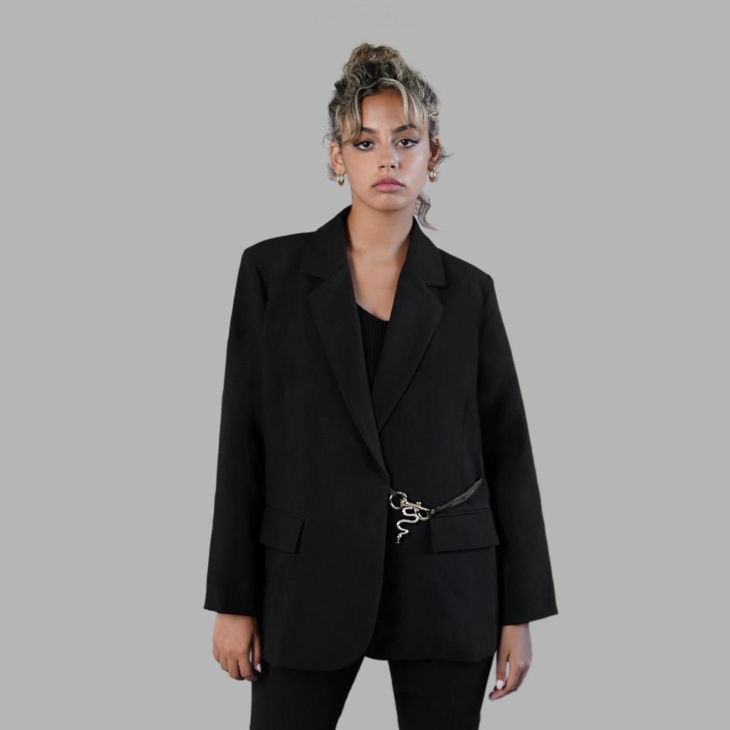 Black Blvck Oversize Blazer Singapore | 537928-BEV