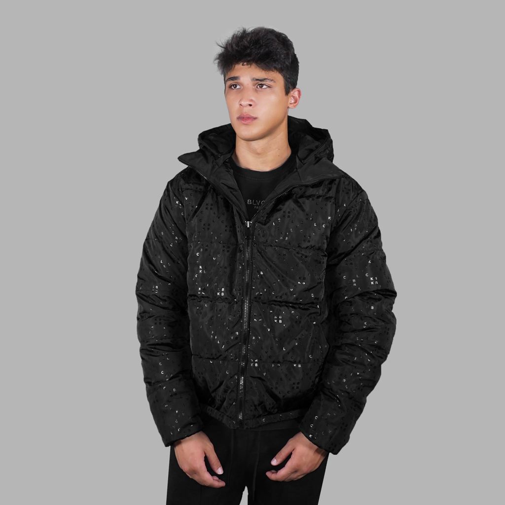 Black Blvck Reversible Puffer Coat Singapore | 168592-CKZ