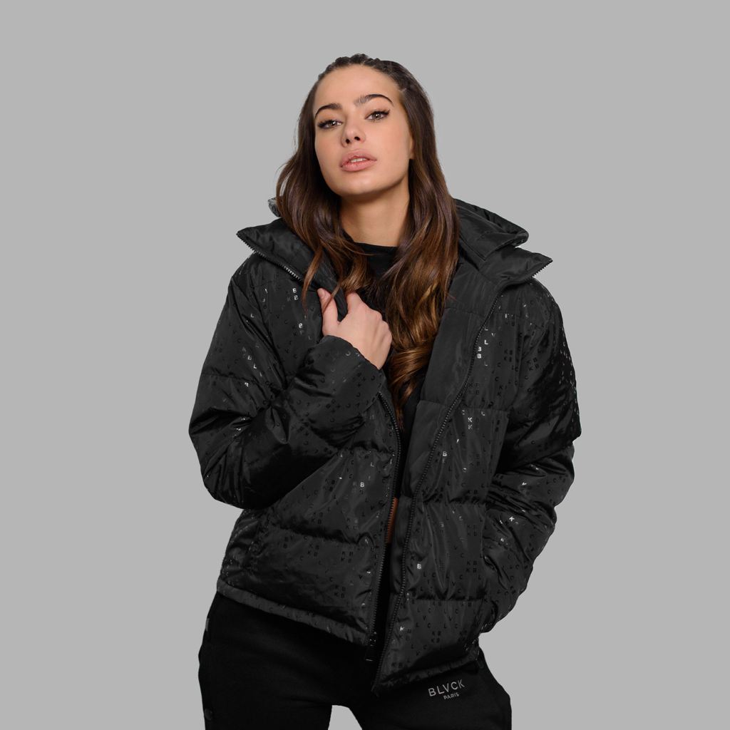 Black Blvck Reversible Puffer Coat Singapore | 186492-ONL