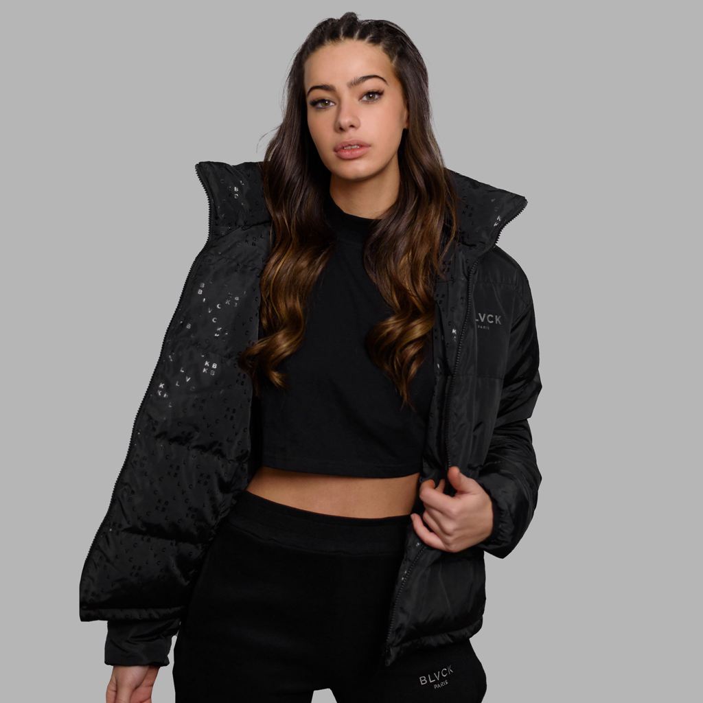 Black Blvck Reversible Puffer Coat Singapore | 186492-ONL