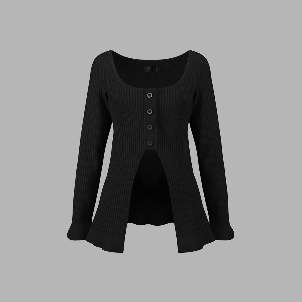 Black Blvck Ruffle Top Singapore | 905671-DBE