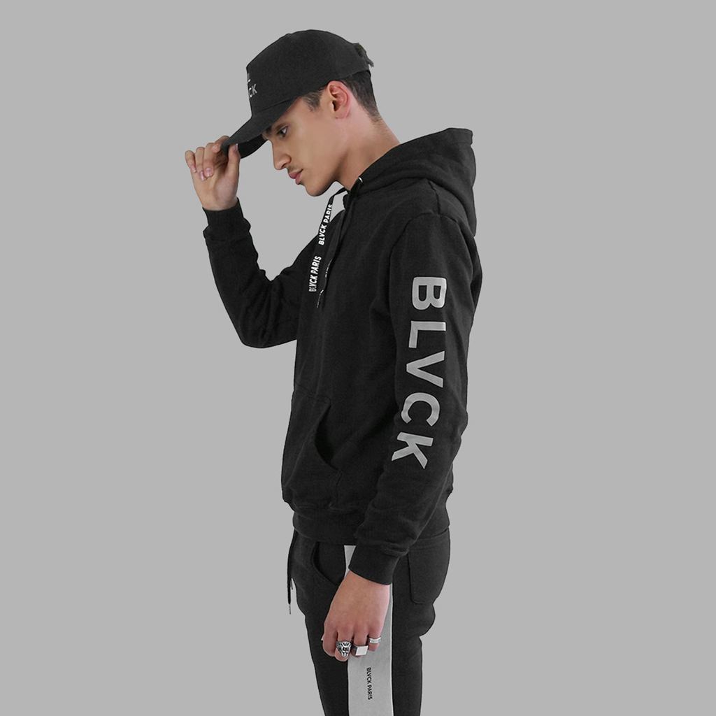 Black Blvck Signature Hoodie Singapore | 672438-TGF