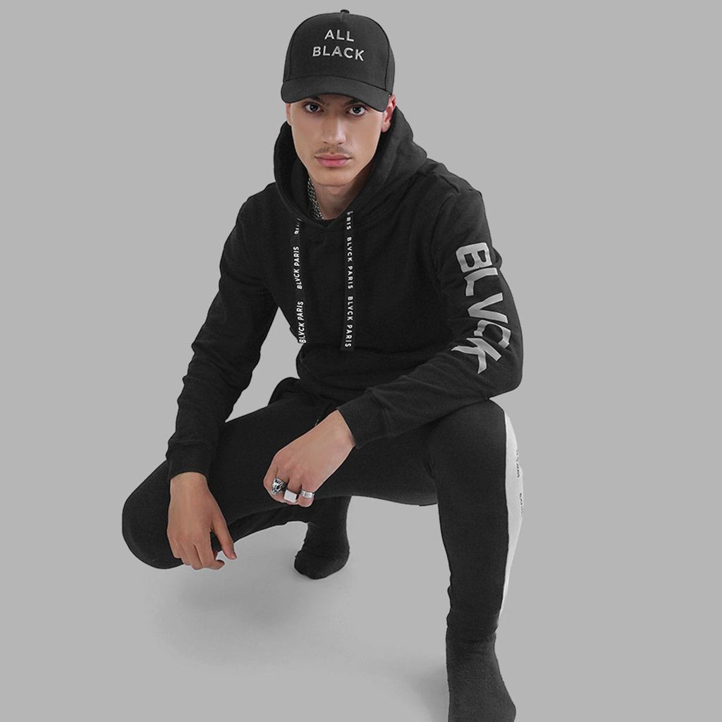 Black Blvck Signature Hoodie Singapore | 672438-TGF