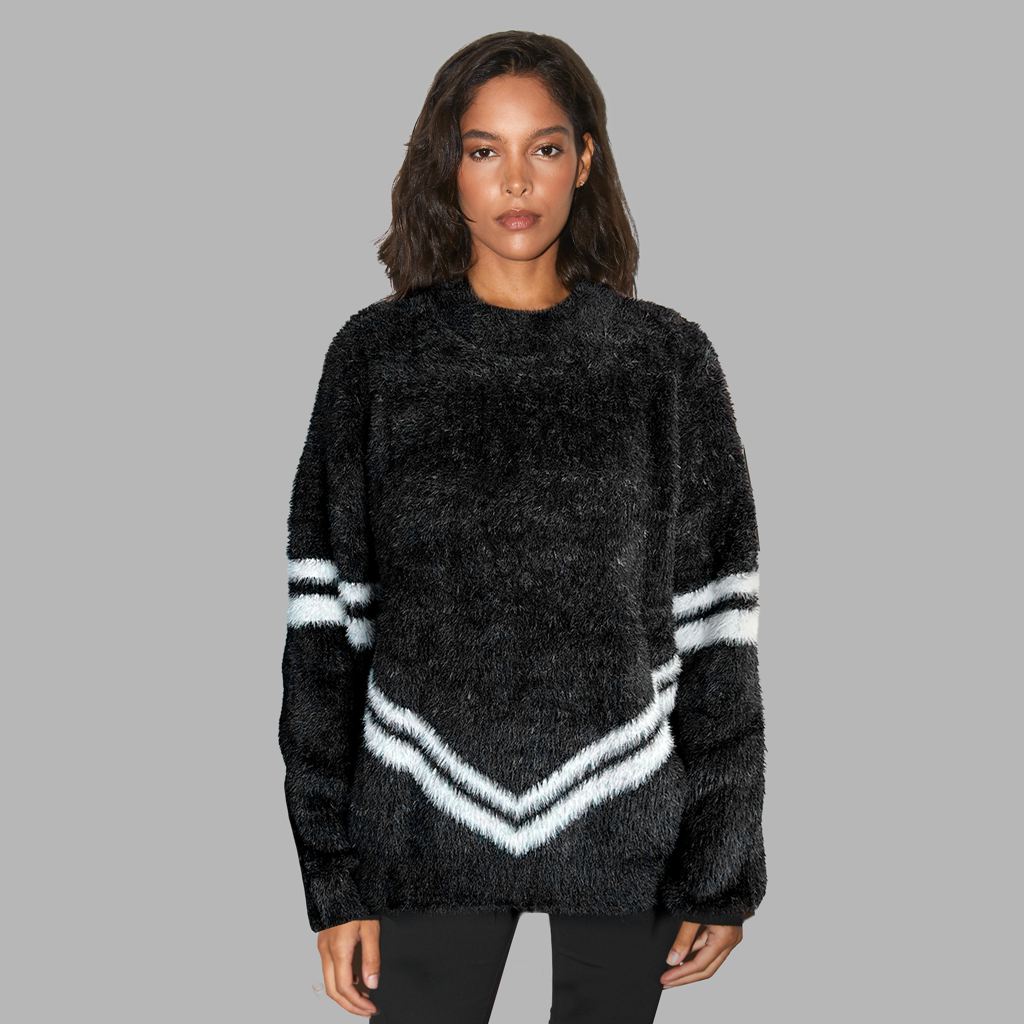 Black Blvck Signature Mohair Sweater Singapore | 810269-MNF