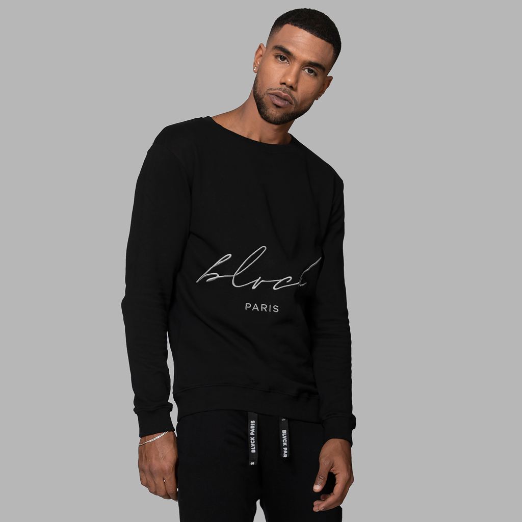 Black Blvck Signature Sweater Singapore | 689301-TQJ