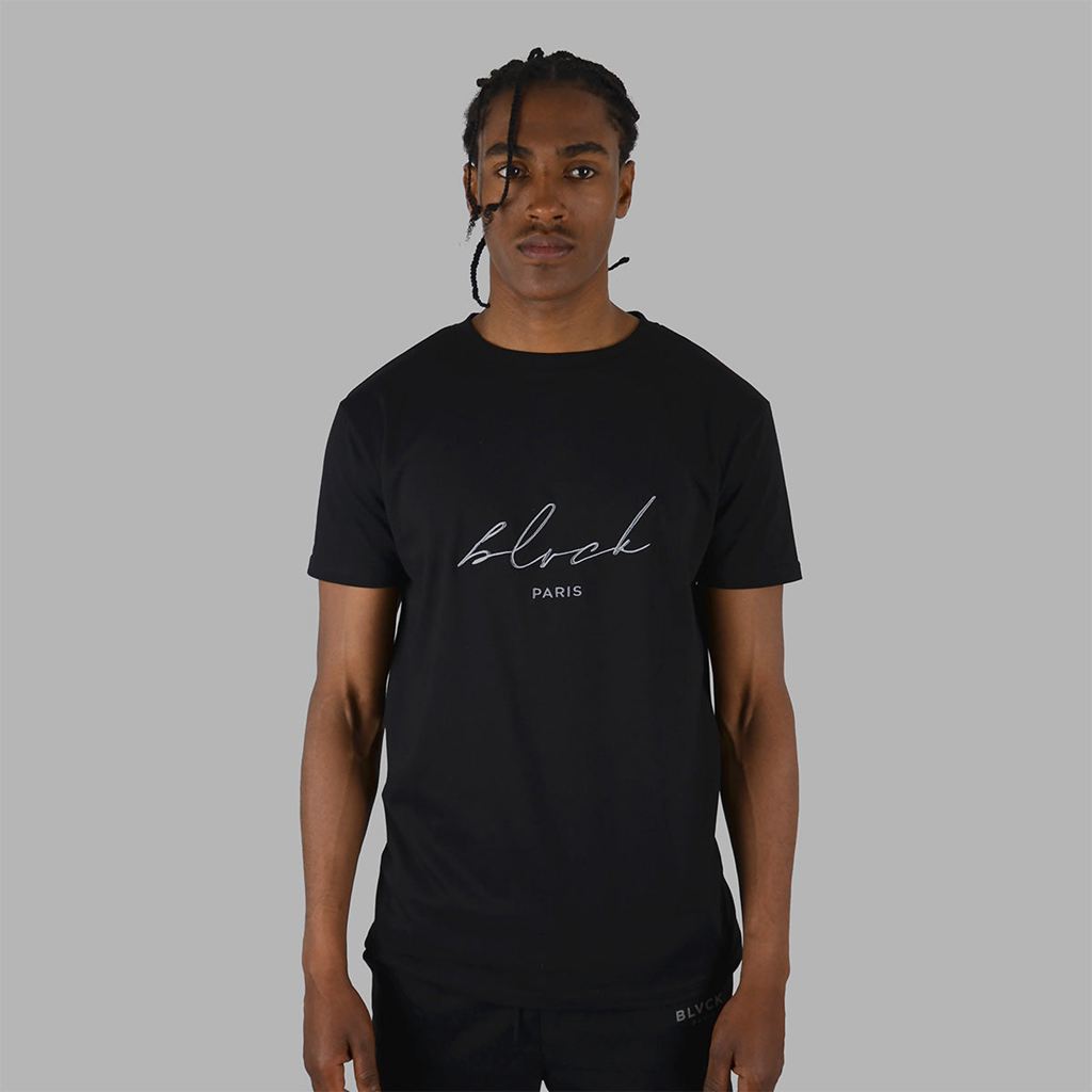 Black Blvck Signature Tee Singapore | 710326-FUJ