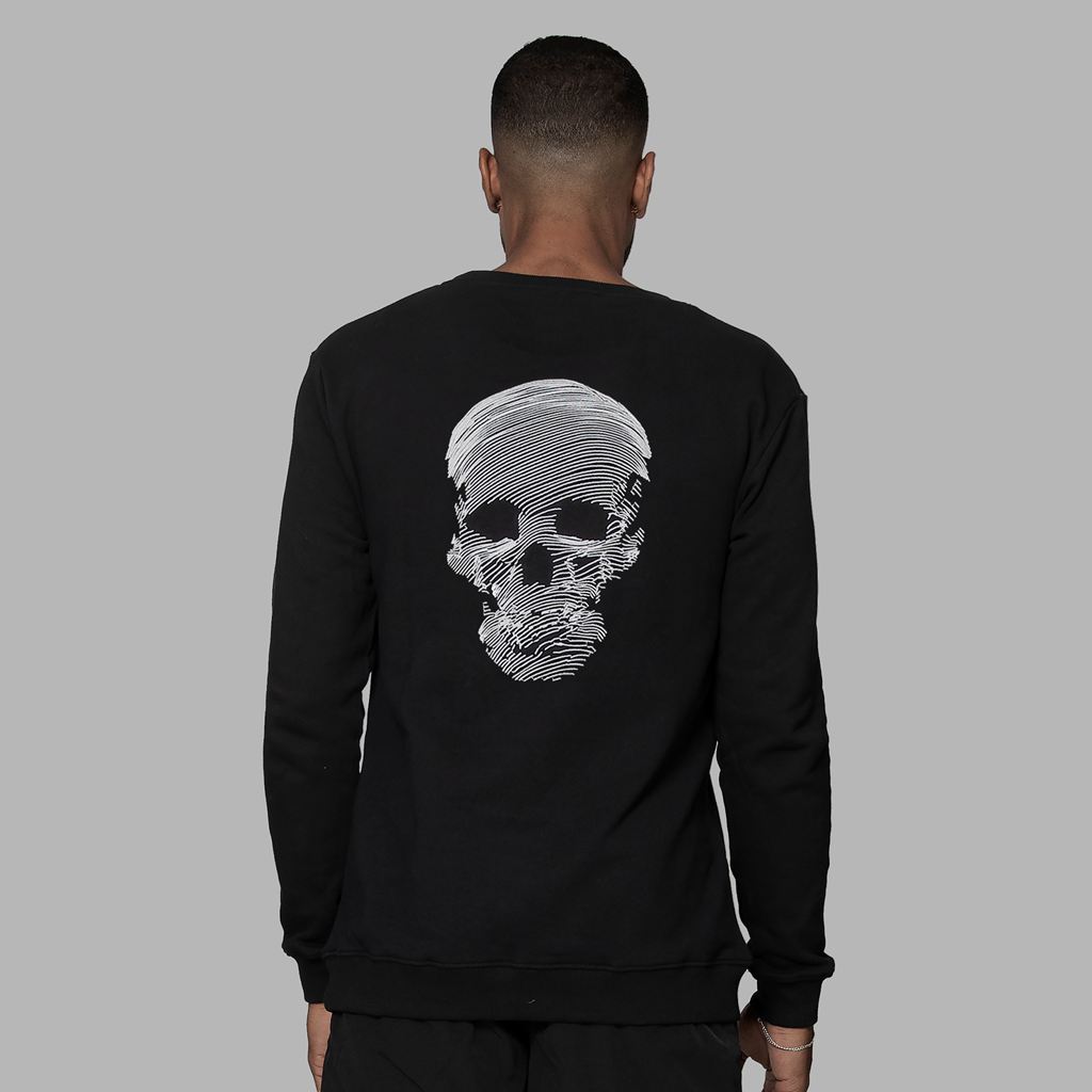 Black Blvck Skull Sweater Singapore | 163458-BIU