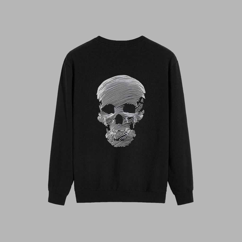 Black Blvck Skull Sweater Singapore | 163458-BIU