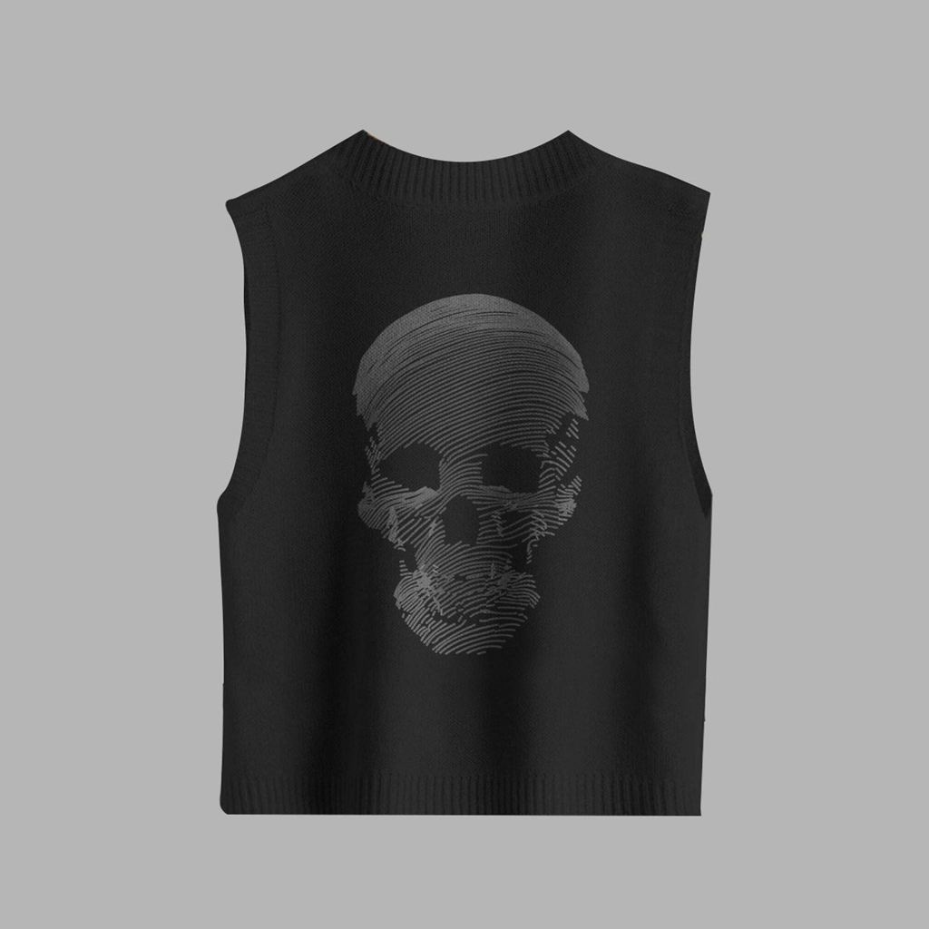 Black Blvck Skull Vest Singapore | 810236-HIO