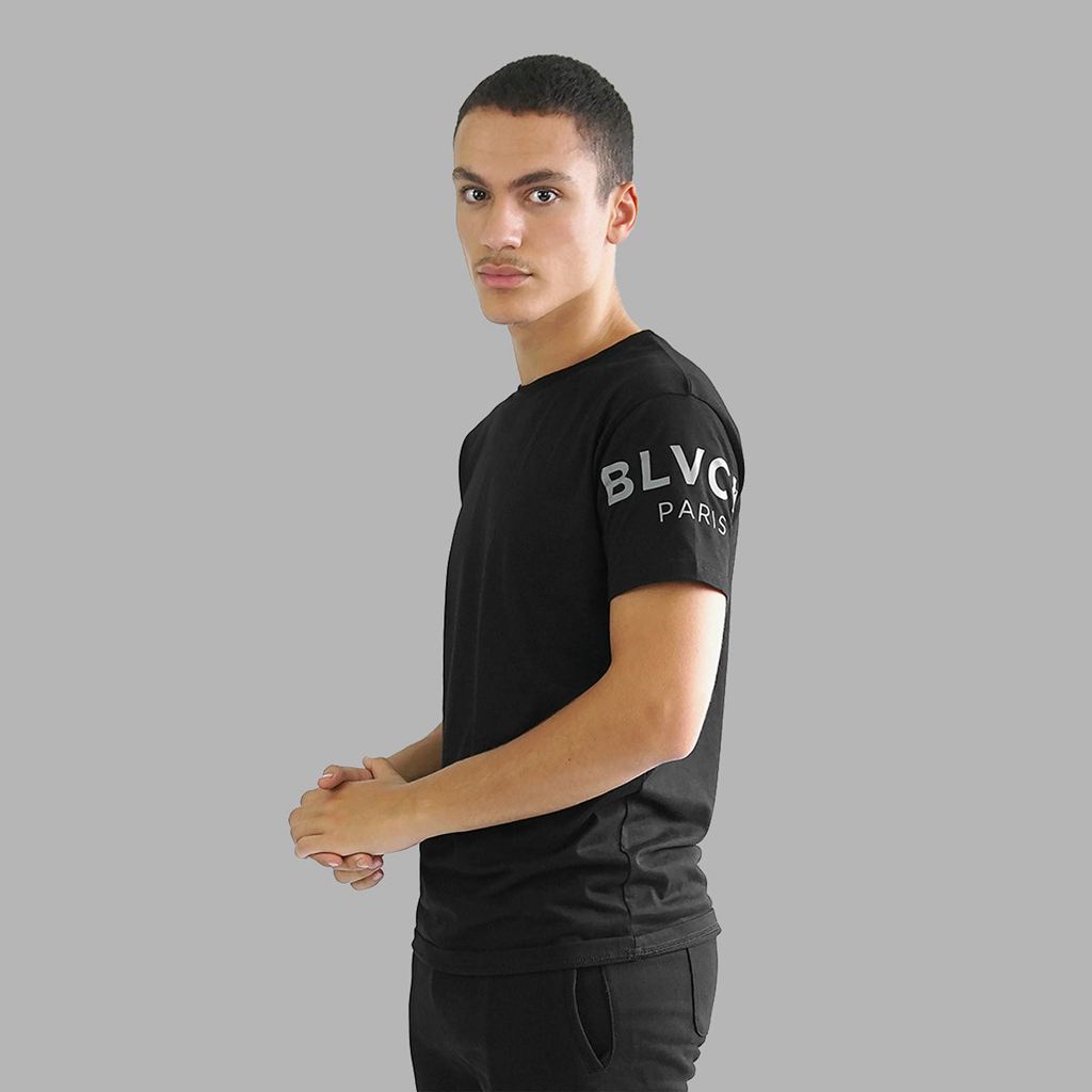 Black Blvck Sleeve Tee Singapore | 860194-QSD