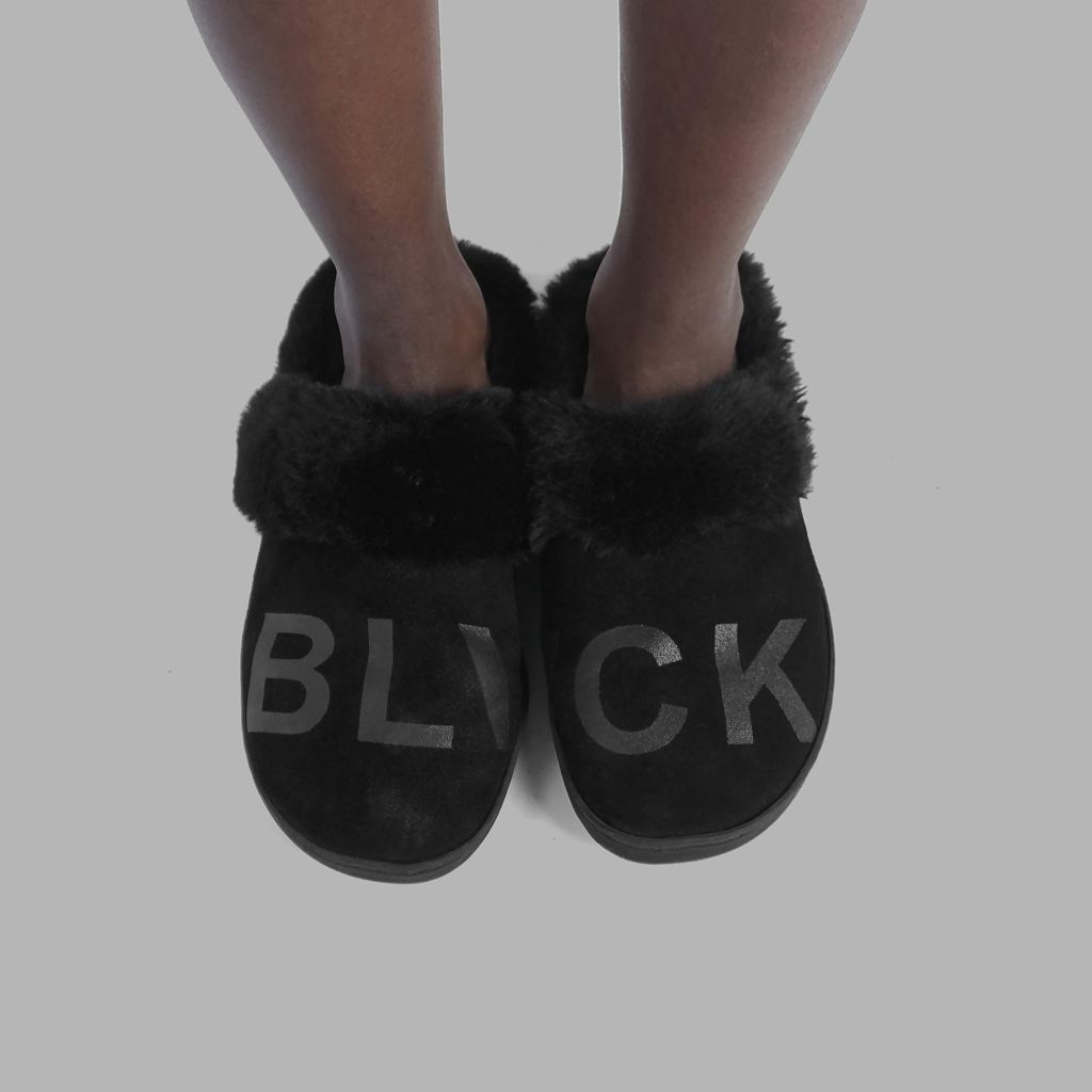 Black Blvck Slippers Singapore | 240371-EGV