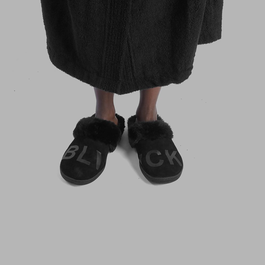 Black Blvck Slippers Singapore | 240371-EGV