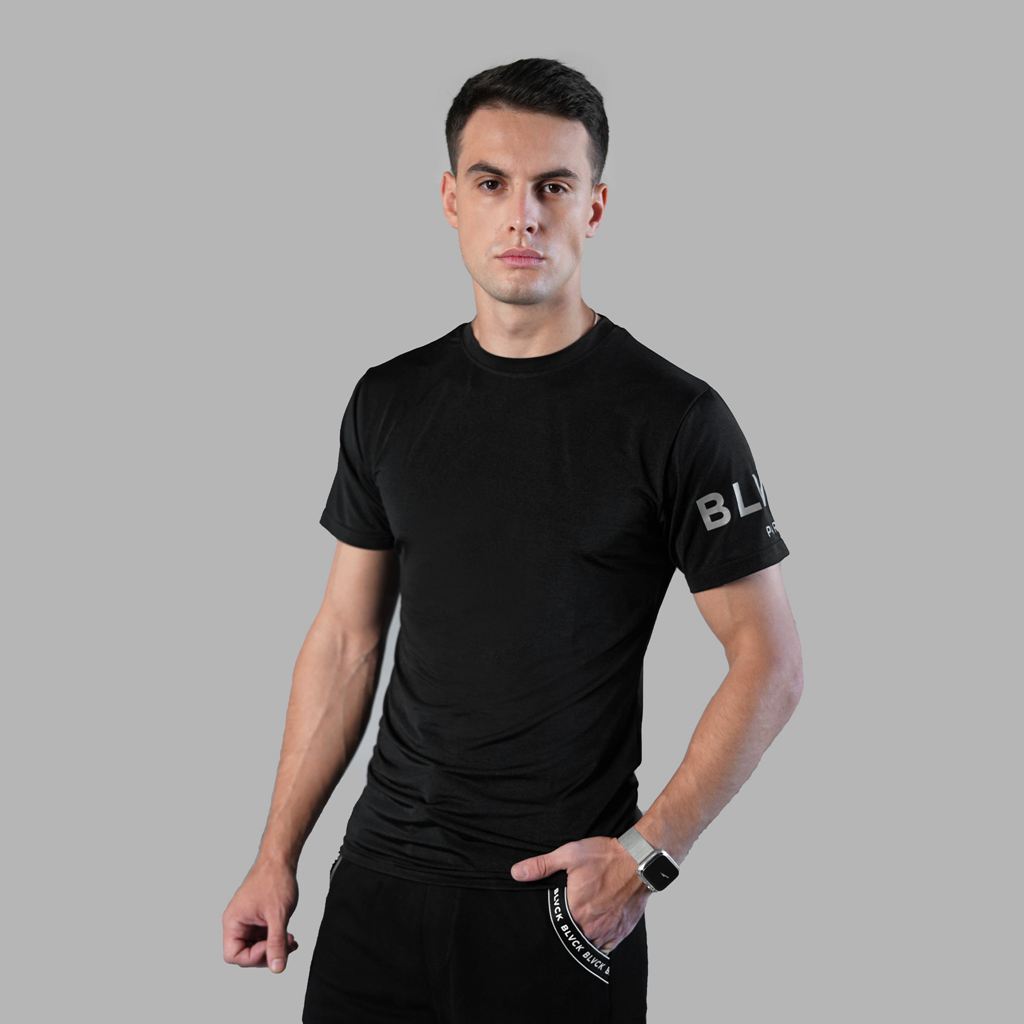 Black Blvck Sport Branded Tee Singapore | 873426-EAU