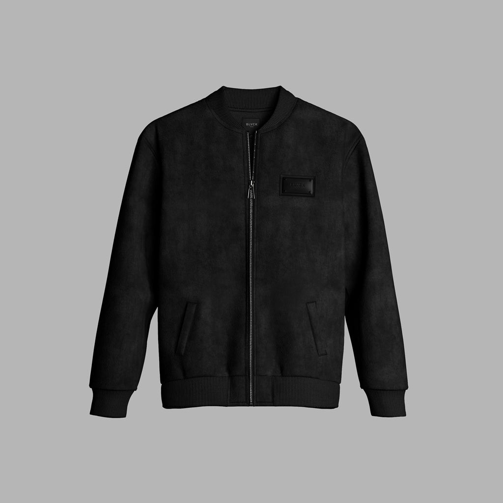 Black Blvck Suede Jacket Singapore | 895641-QTC