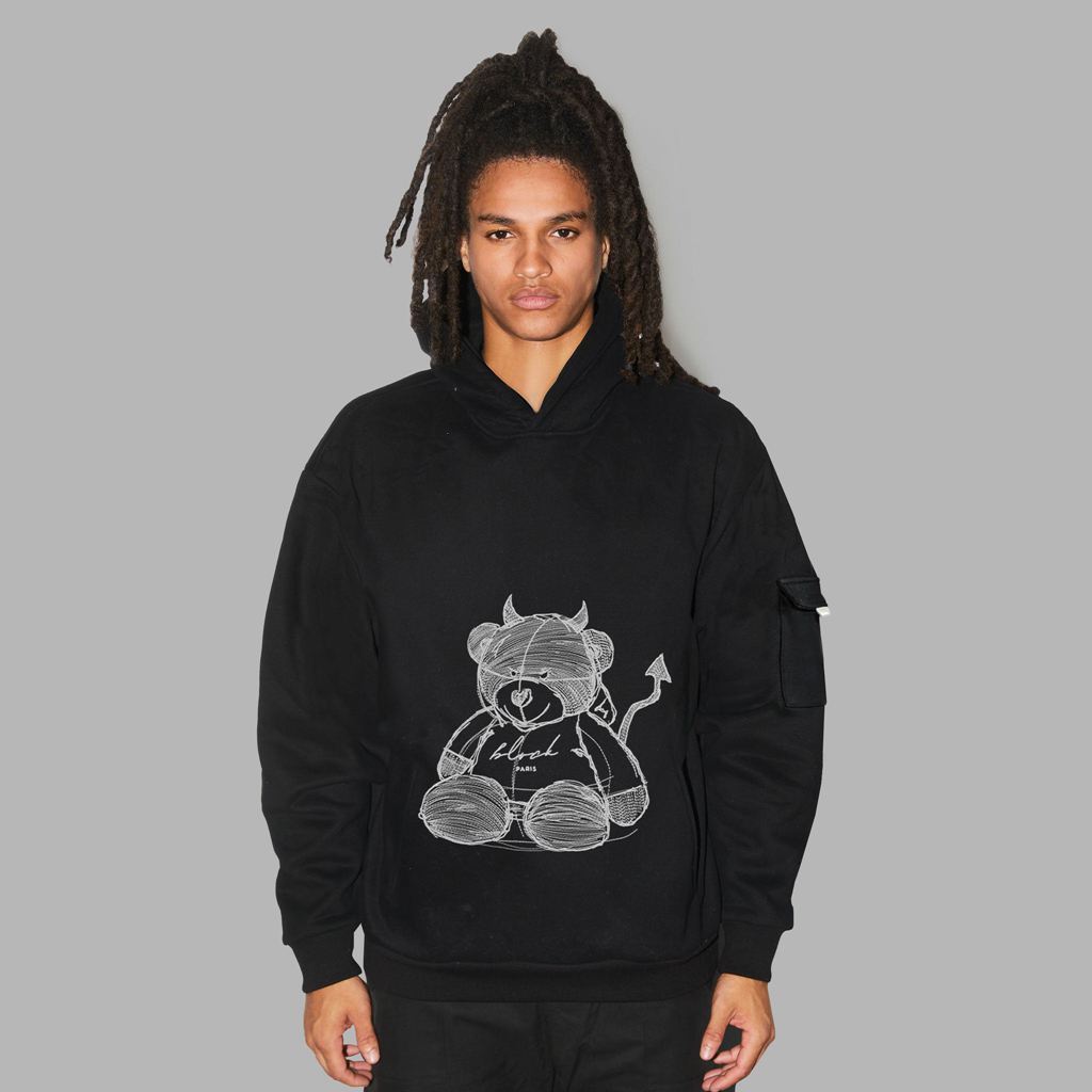 Black Blvck Teddy Hoodie Singapore | 829173-VQB