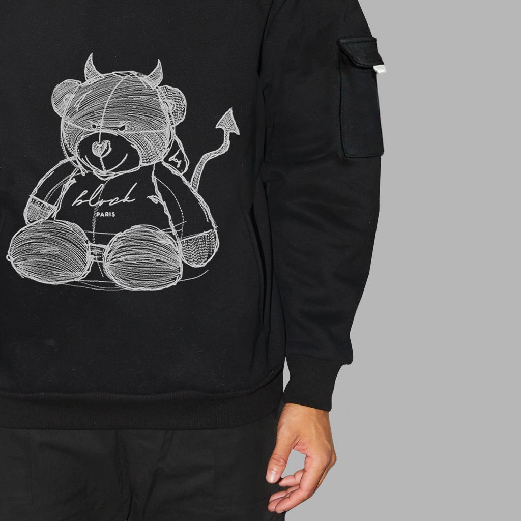 Black Blvck Teddy Hoodie Singapore | 829173-VQB