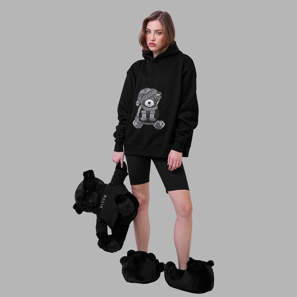 Black Blvck Teddy Slippers Singapore | 348261-REA