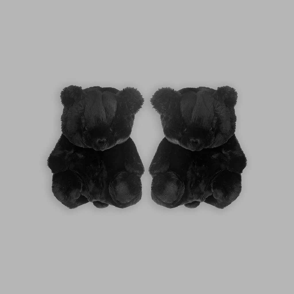 Black Blvck Teddy Slippers Singapore | 348261-REA