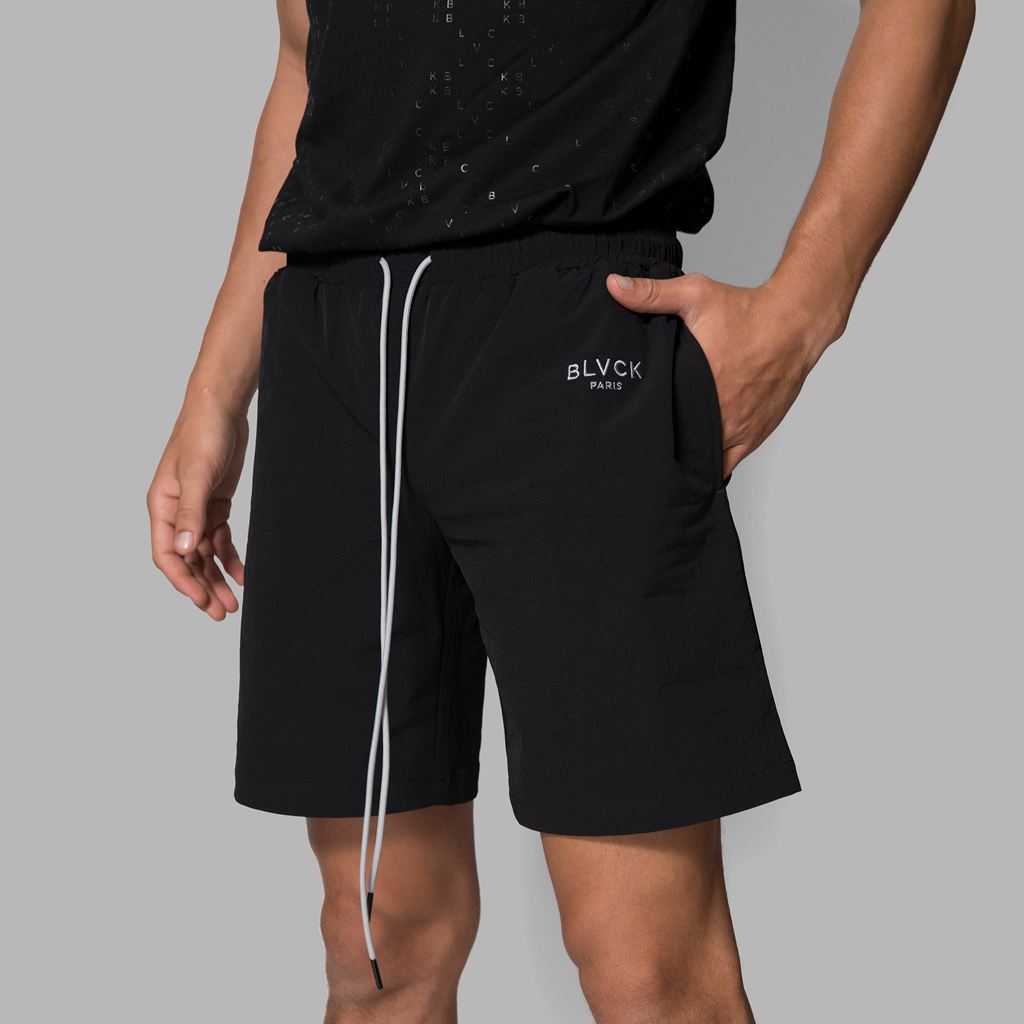 Black Blvck Track Shorts Singapore | 910374-CXT