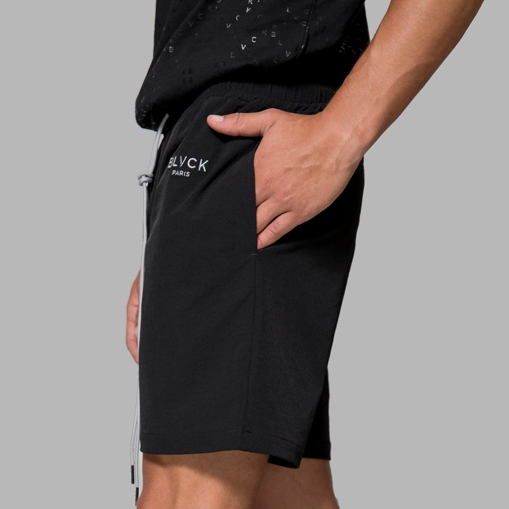 Black Blvck Track Shorts Singapore | 910374-CXT