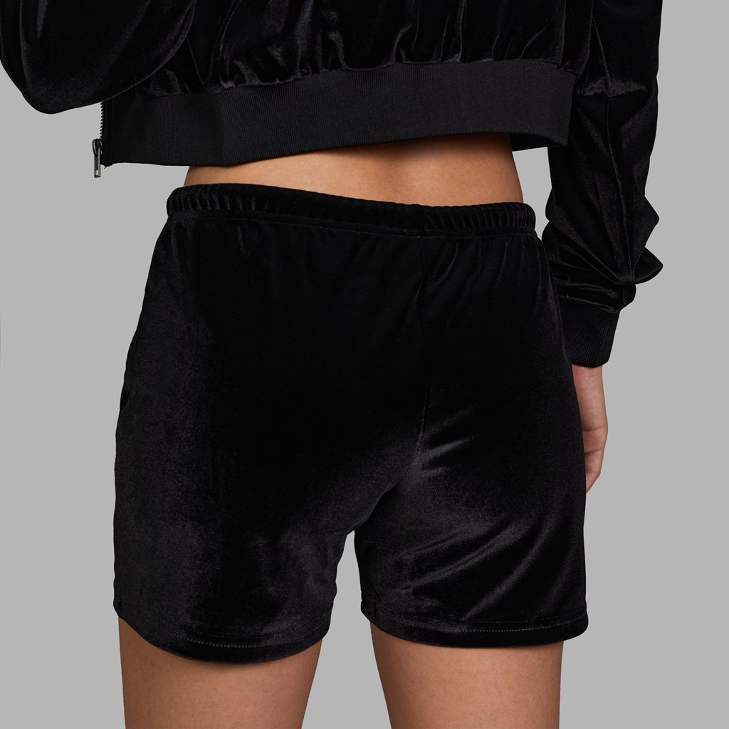 Black Blvck Velvet Short Singapore | 965147-MPB