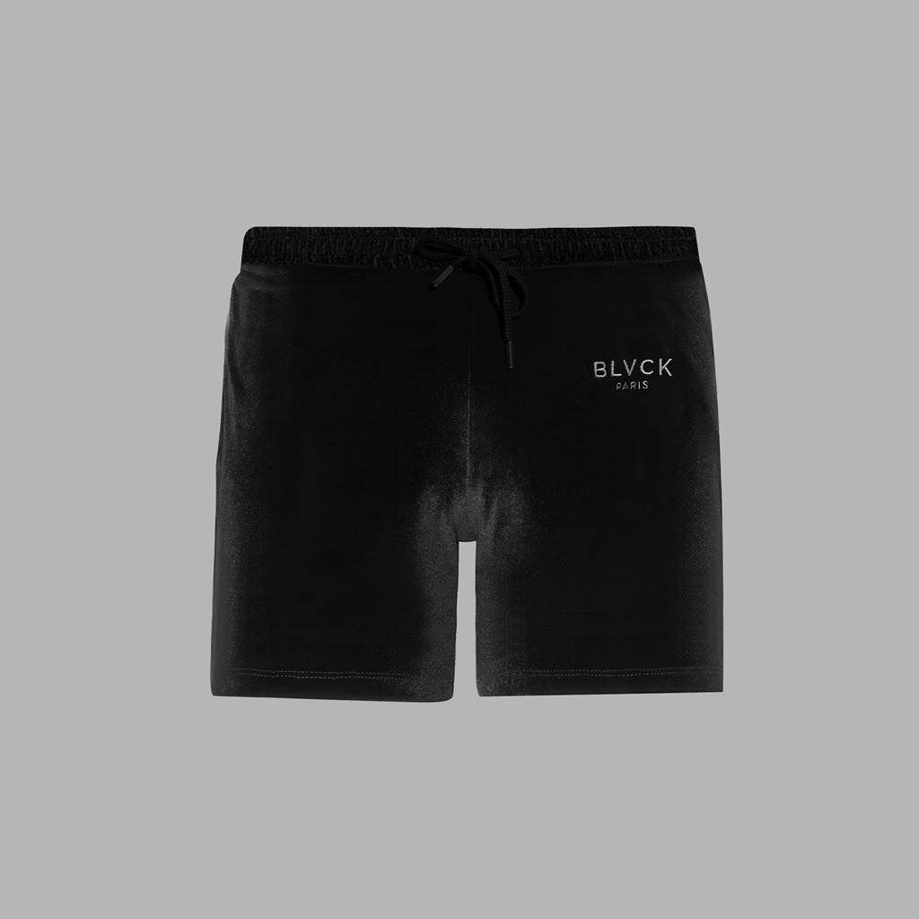 Black Blvck Velvet Short Singapore | 965147-MPB