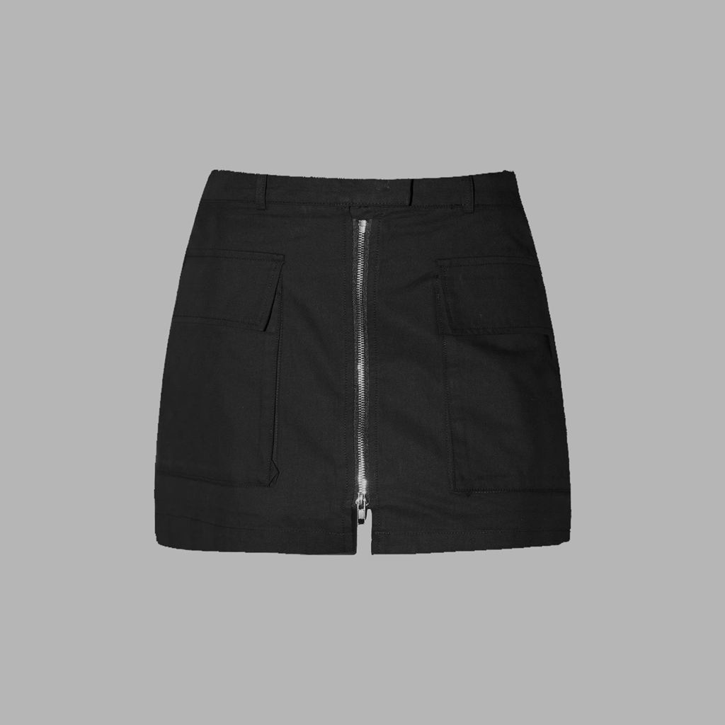 Black Blvck Zipped Skirt Singapore | 475938-PAU