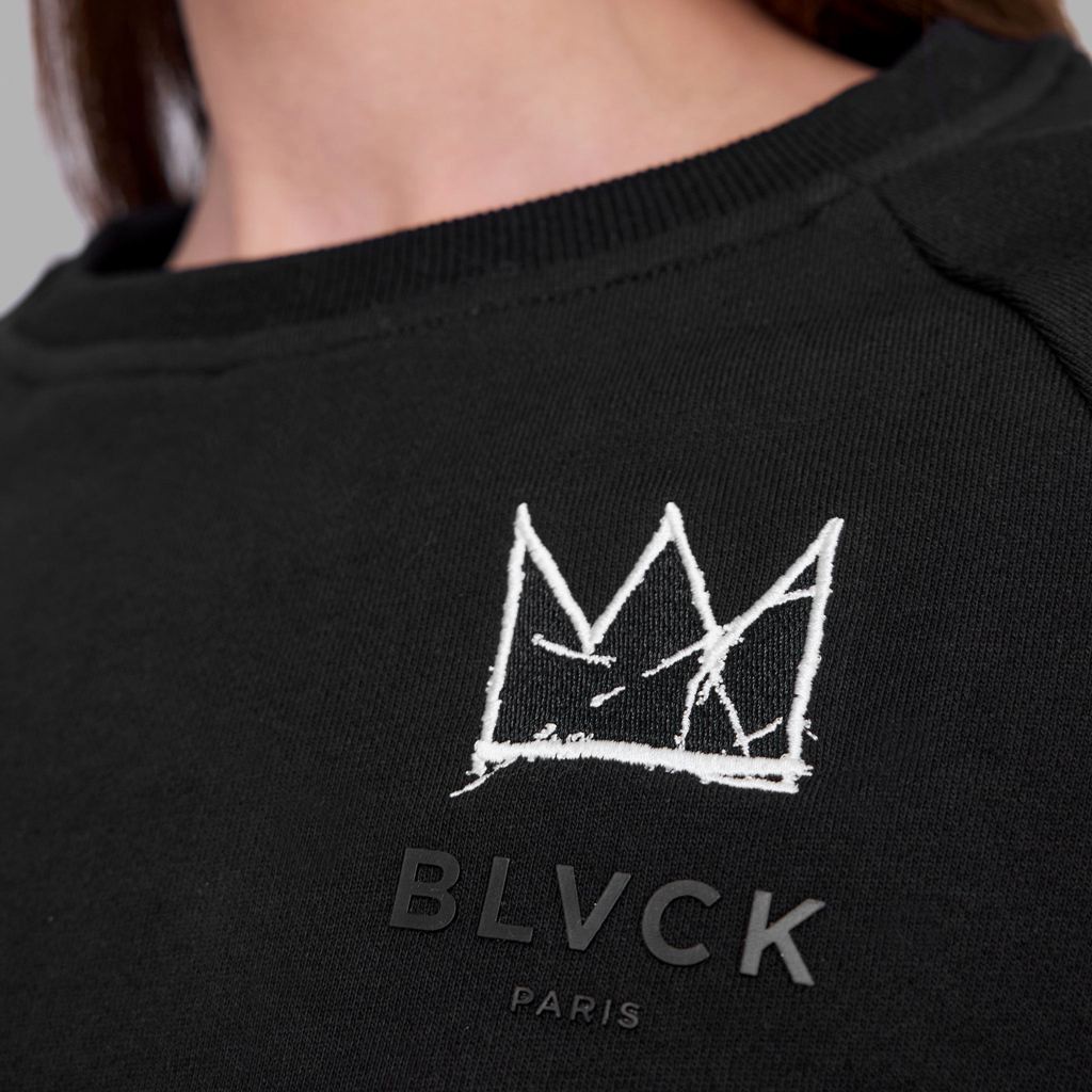 Black Blvck x Basquiat Crop Tee Singapore | 317245-ESP