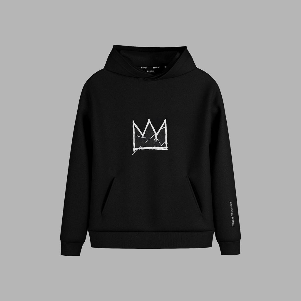 Black Blvck x Basquiat \'Crown\' Hoodie Singapore | 051364-SUJ