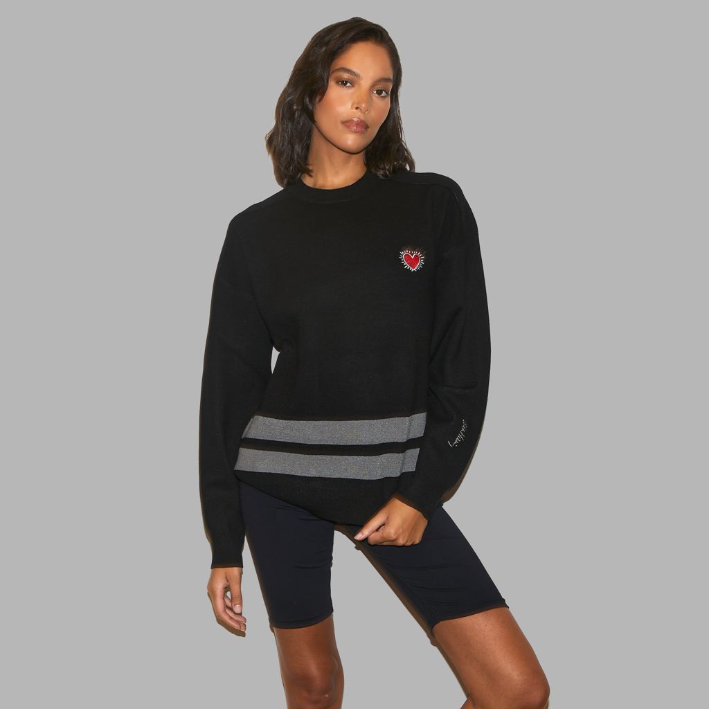 Black Blvck x Keith Haring' Heart Sweater Singapore | 293584-JRB