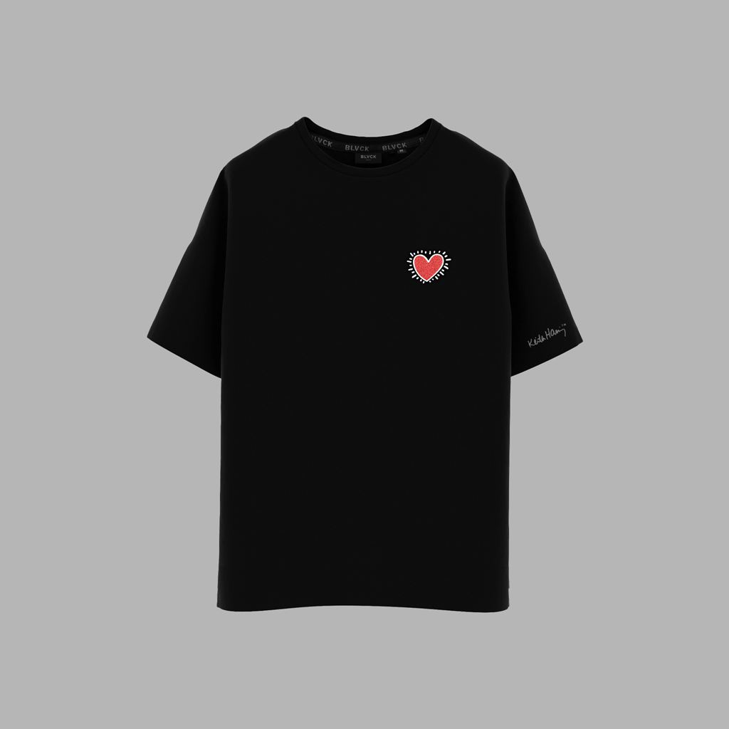 Black Blvck x Keith Haring\' Heart Tee Singapore | 067854-WYL