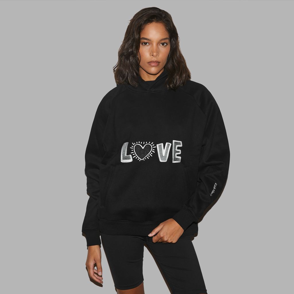 Black Blvck x Keith Haring' Love Hoodie Singapore | 307265-CGI