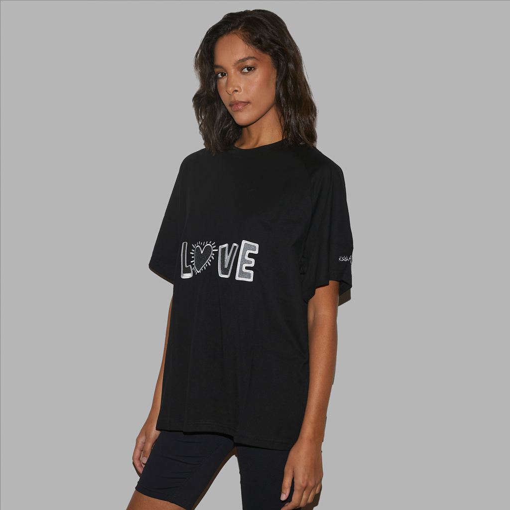 Black Blvck x Keith Haring' Love Tee Singapore | 586217-CWH