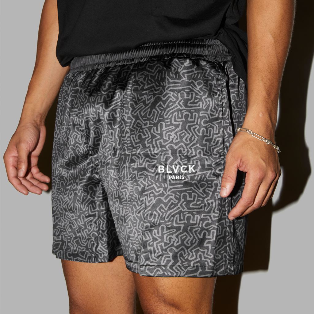 Black Blvck x Keith Haring' Swim Shorts Singapore | 652890-RYX