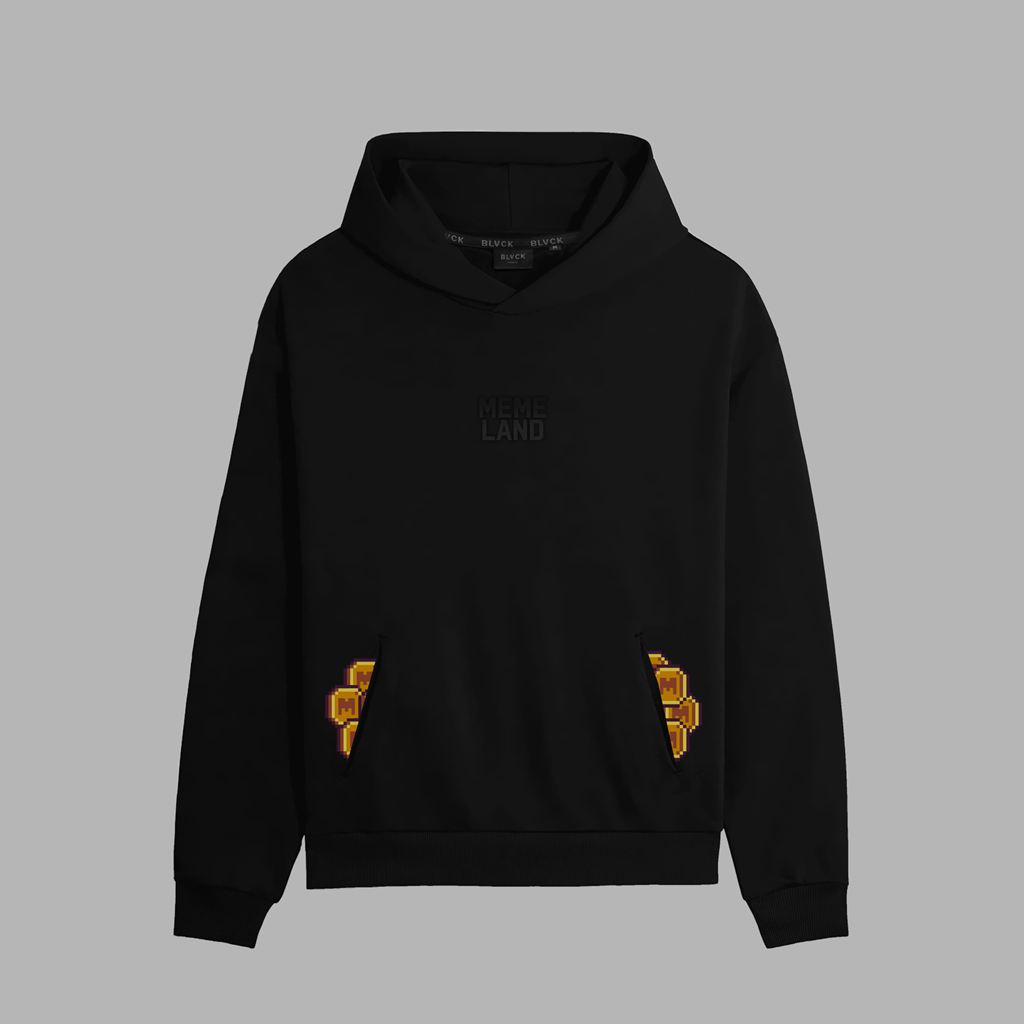 Black Blvck x Memeland Coins Hoodie Singapore | 593218-SKR