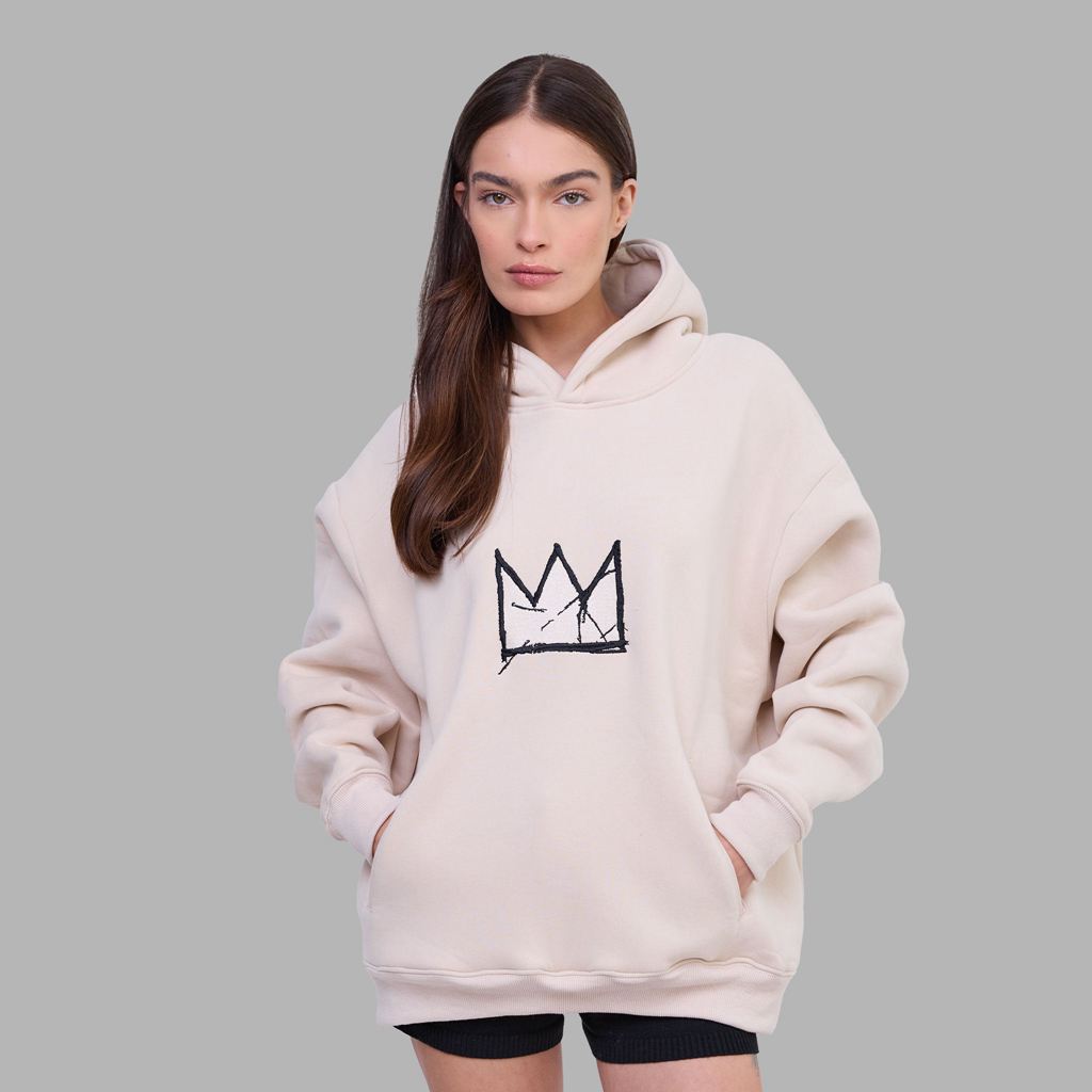 Cream Blvck x Basquiat 'Crown' Hoodie Singapore | 867039-KUF