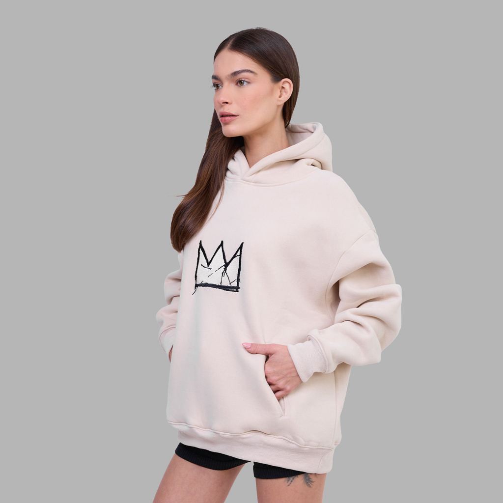 Cream Blvck x Basquiat 'Crown' Hoodie Singapore | 867039-KUF