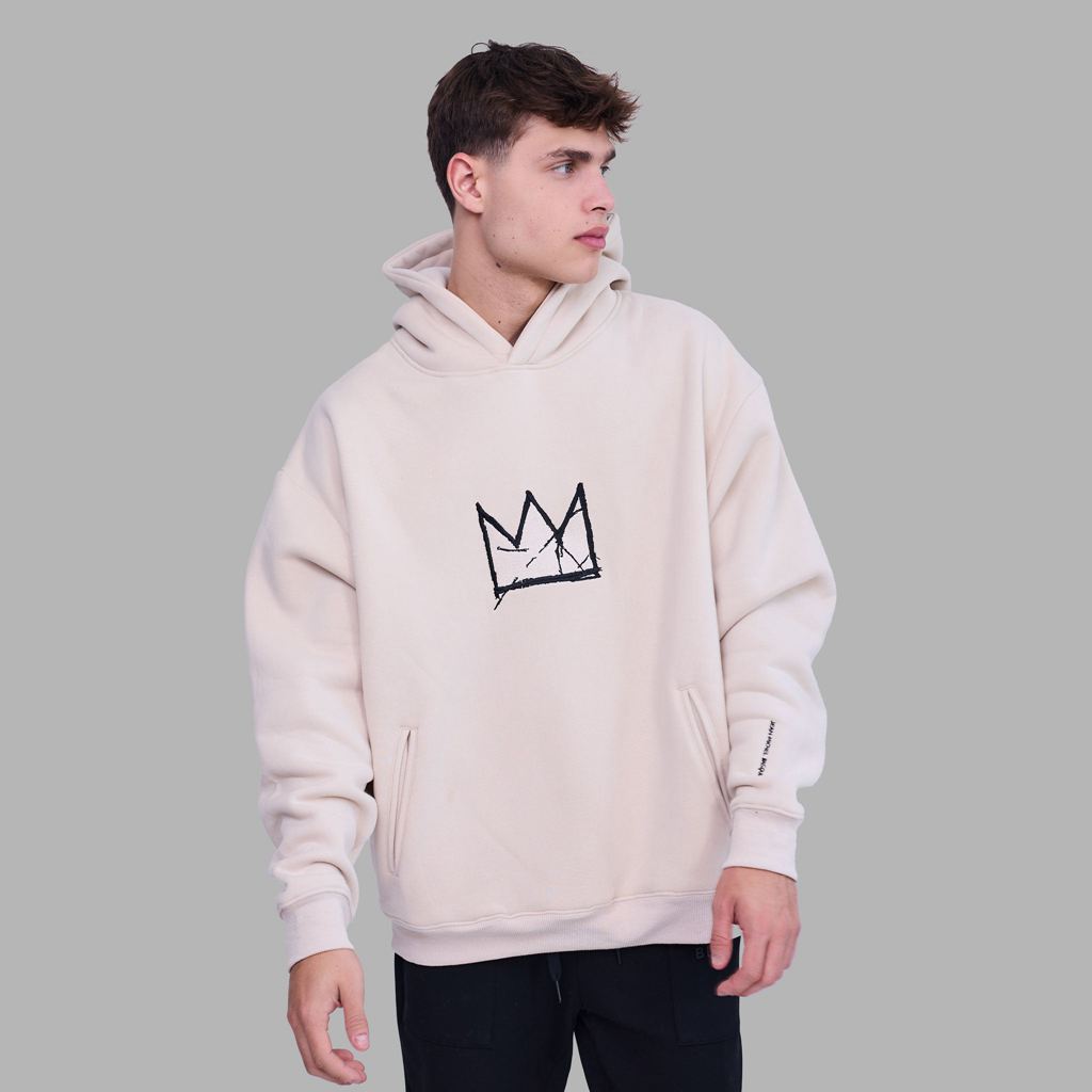 Cream Blvck x Basquiat 'Crown' Hoodie Singapore | 974850-XOR