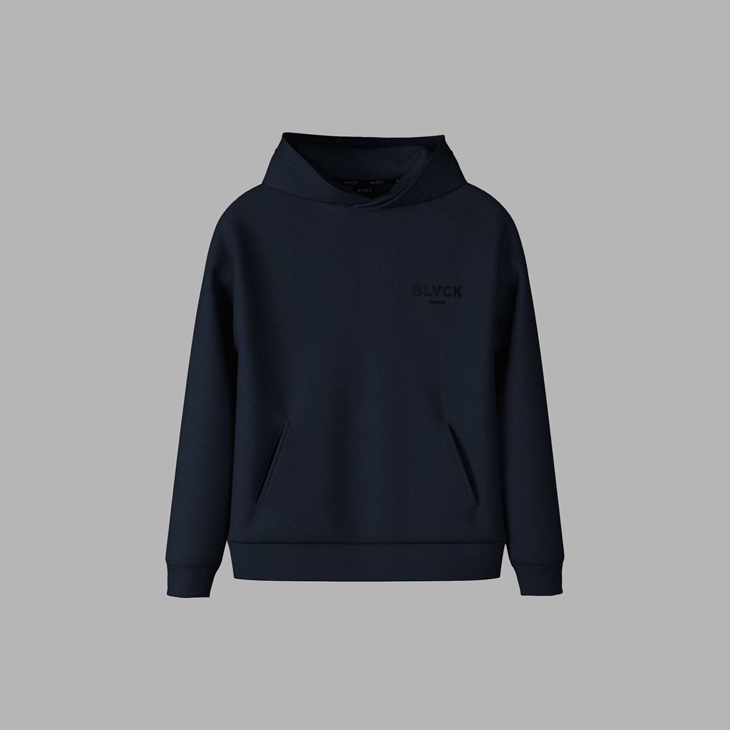 Dark Blue Blvck Shades Hoodie Singapore | 708451-ZOY