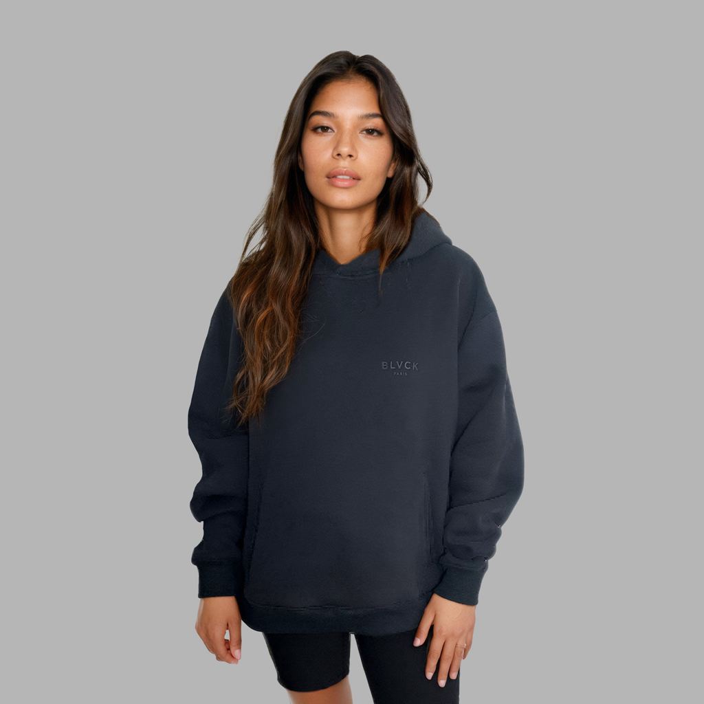 Dark Blue Blvck Shades Hoodie Singapore | 941762-BIU